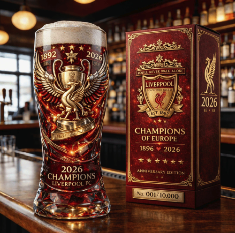 Anniversary Beer Mug Glass Design Liverpool FC 134th Anniversary history