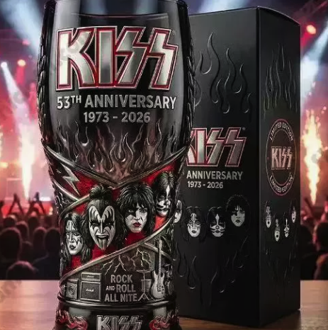 KISS Band 53rd 1973-2026 Anniversary Music Fan Collection Gift Household Beer Mug