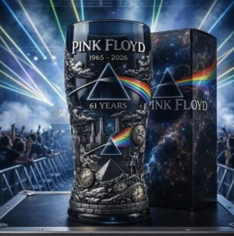 Pink Floyd Pink Floyd 61st Anniversary Collector Edition Custom Beer Glass Xmas/Birthday Gift For Music Lovers And Fans