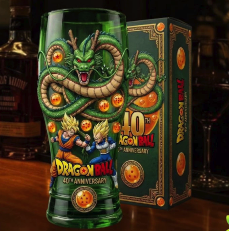 Saiyan Power Dragon Ball 40th Anniversary Legendary Edition Glass Beer Mug - Image 2