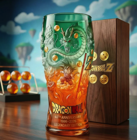 Saiyan Power Dragon Ball 40th Anniversary Legendary Edition Glass Beer Mug