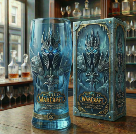 World of Warcraft The Lich King 22nd Anniversary 2026 Commemorative Beer Glass